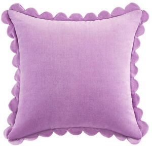 Kate Spade Scallop Lavender Purple Velvet Pillow 18"x18" 100% Cotton NWT Gift
